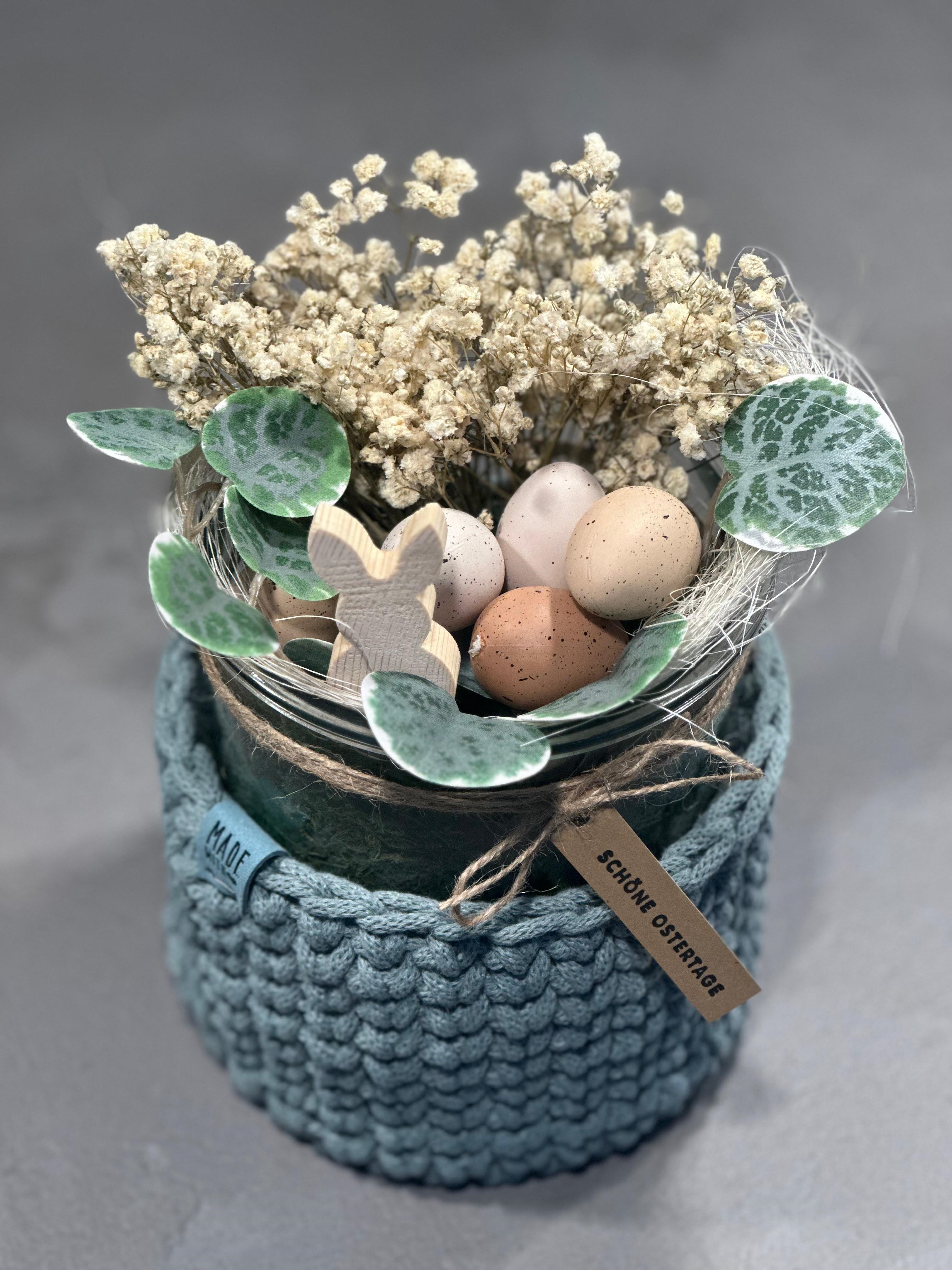 Dekorativer Häkelkorb