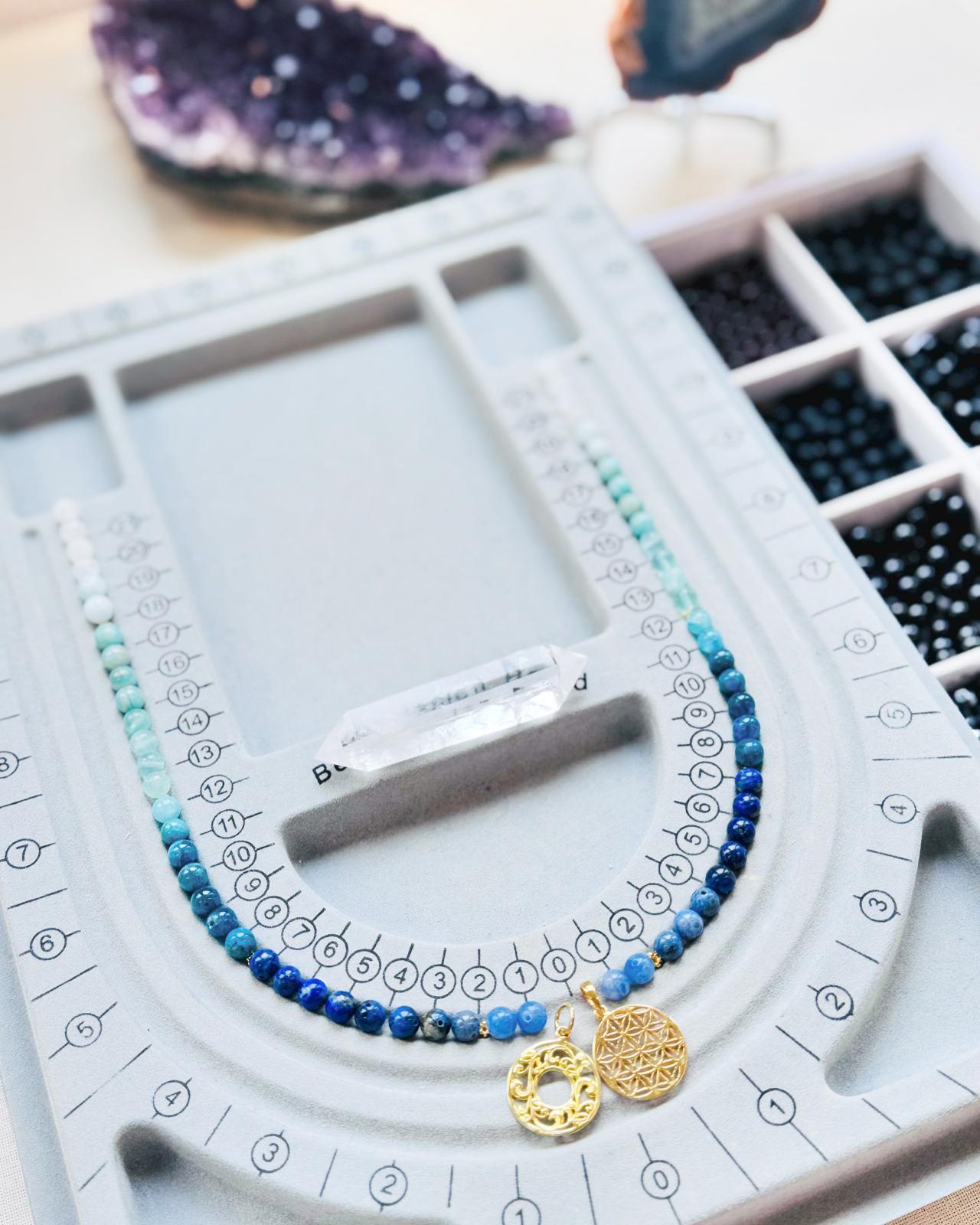 Heilstein Halskette selbst machen